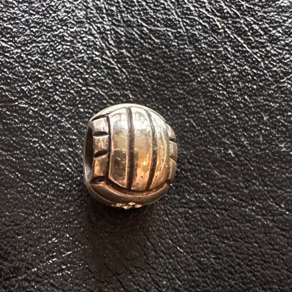 Silver Volleyball charm